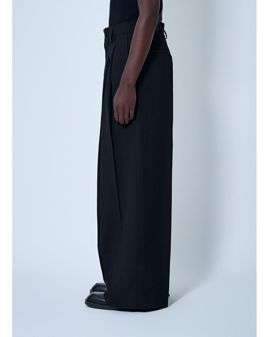 Jil Sander Blue Tailored Wool Pants for men