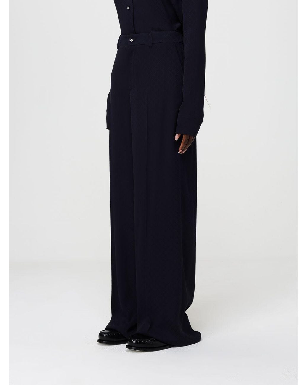 Gucci Blue Viscose Trousers