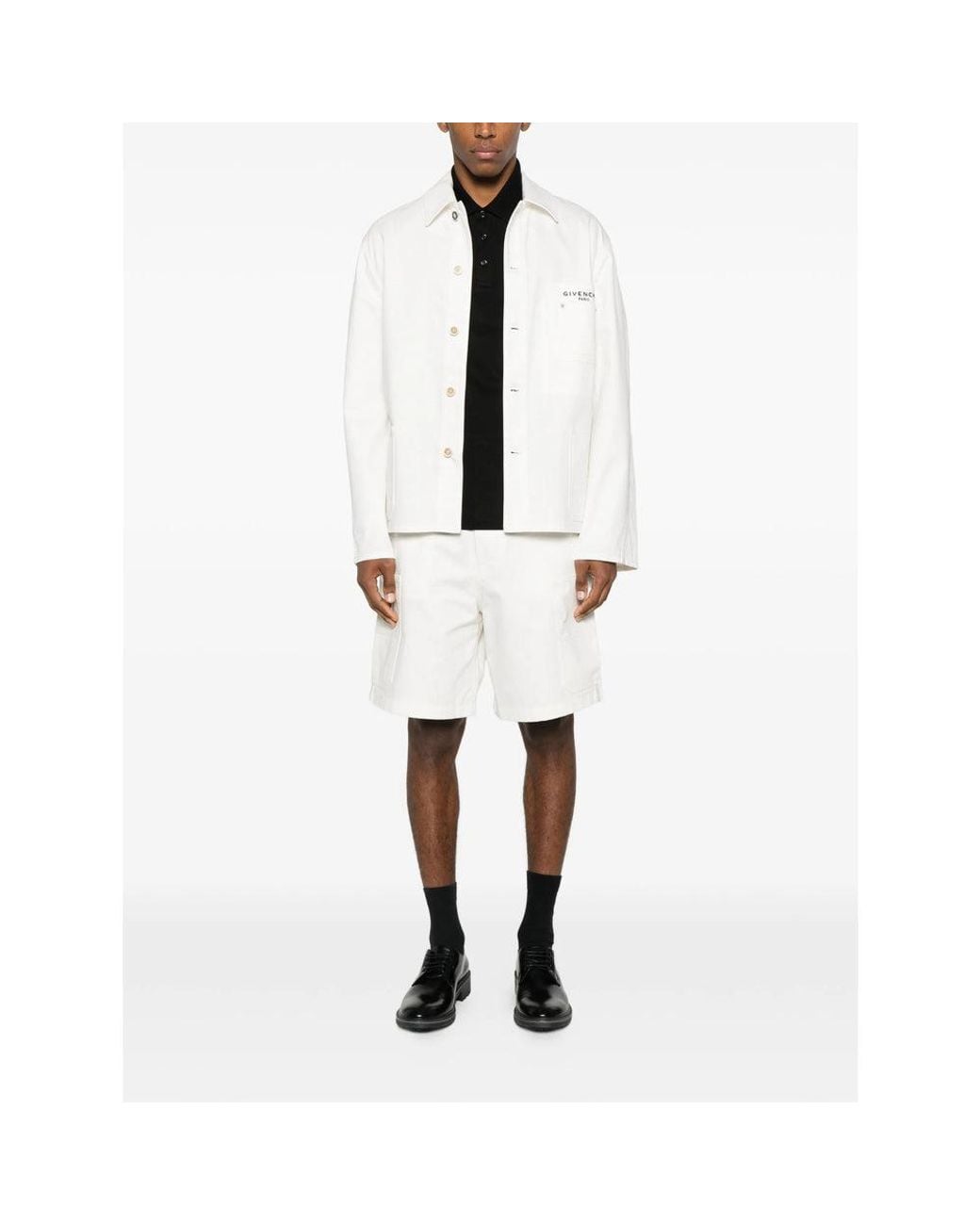 Givenchy White Neutrals Jackets for men