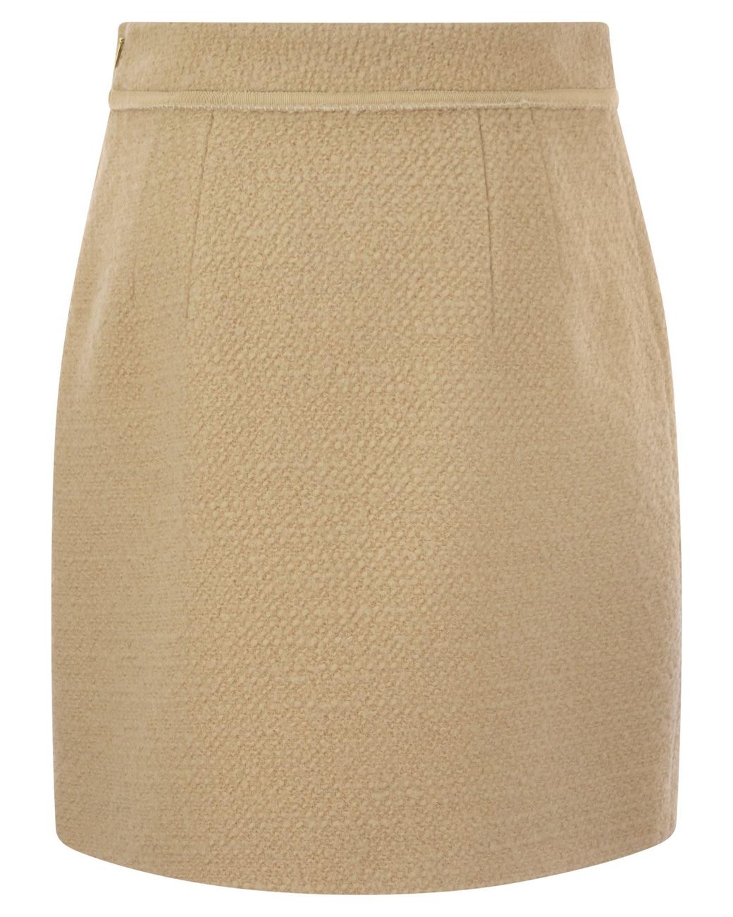 Fay Natural Wool Short Skirt