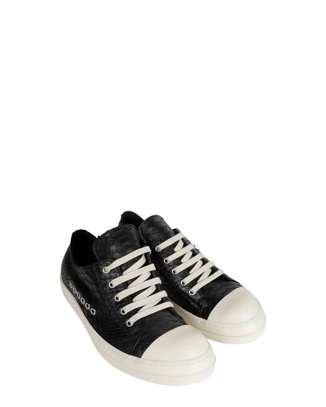 Rick Owens Black Python Shoes for men