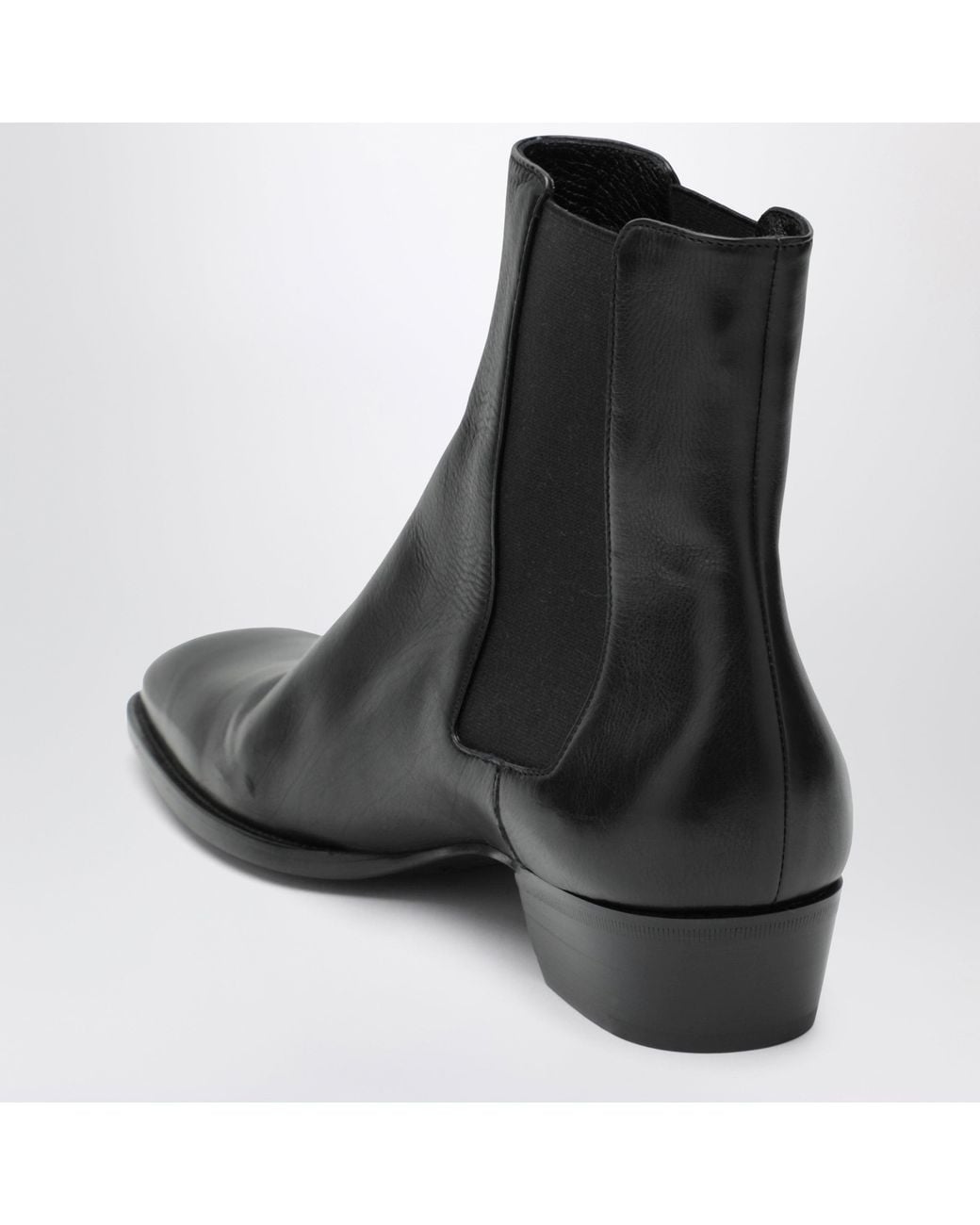 Saint Laurent Black Stanton Chelsea Boots for men