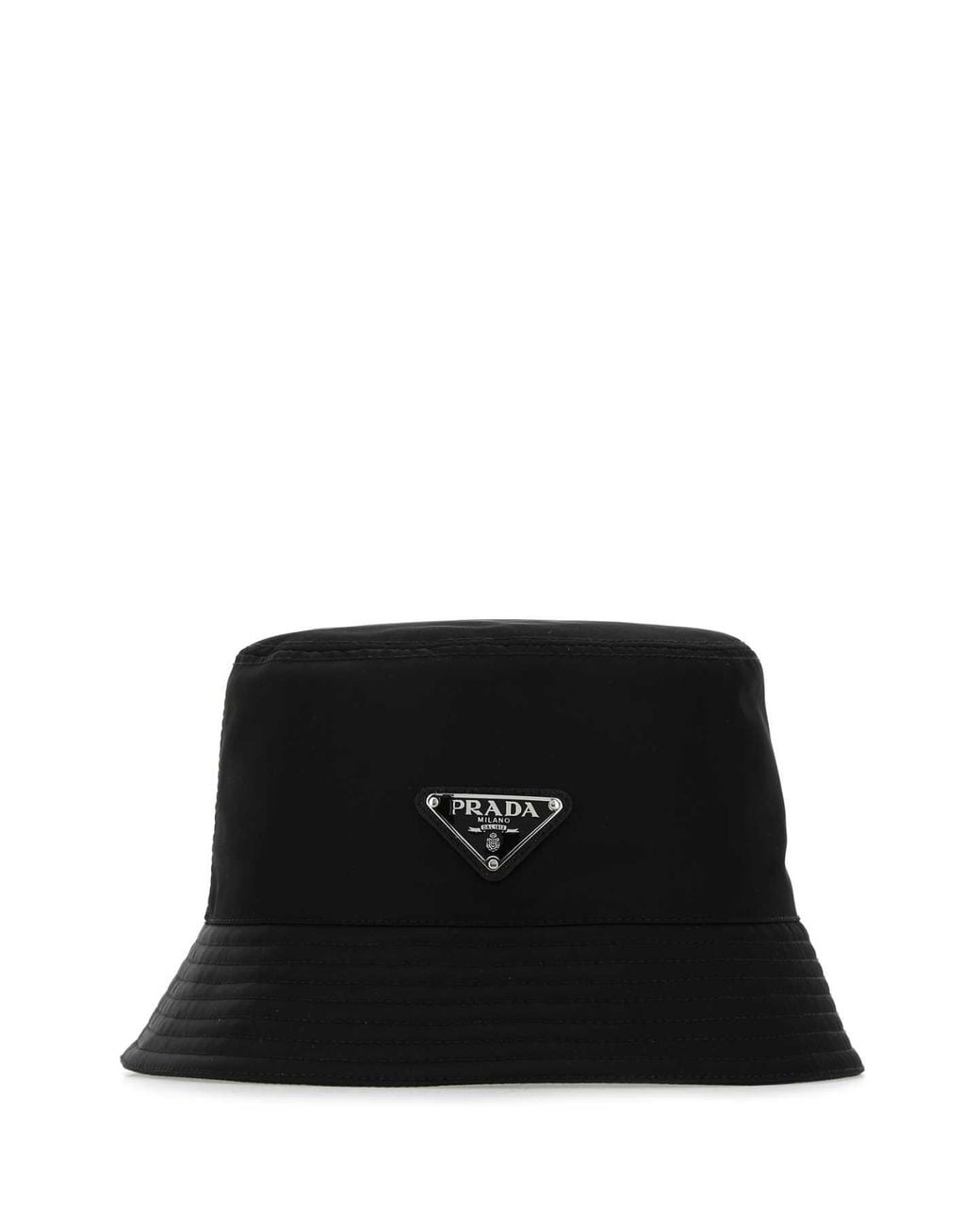 Prada Black Re-Nylon Hat for men