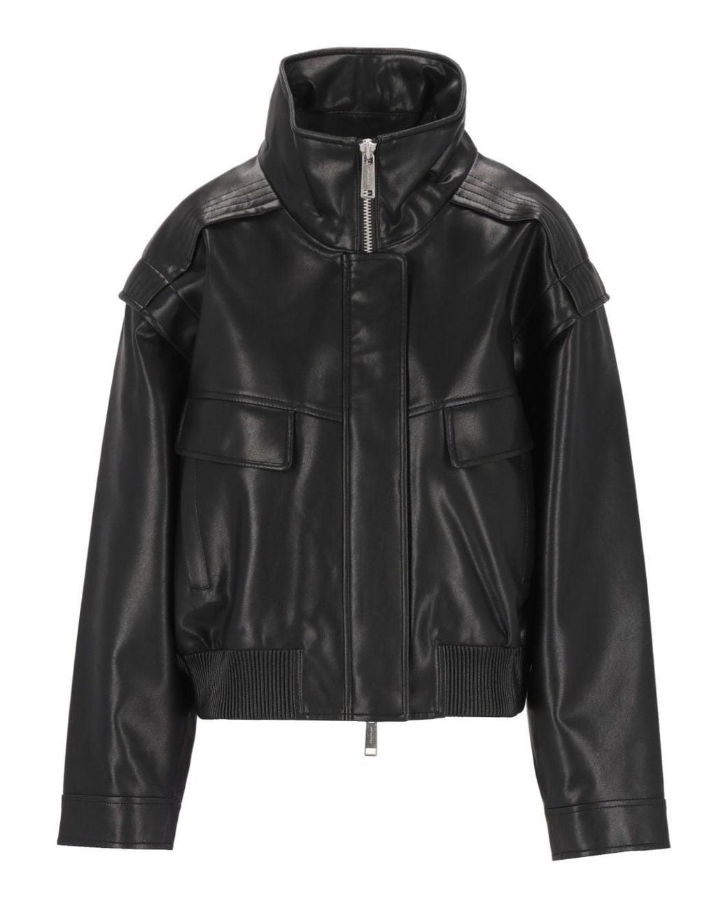 Self-Portrait Black Bomber Jacket