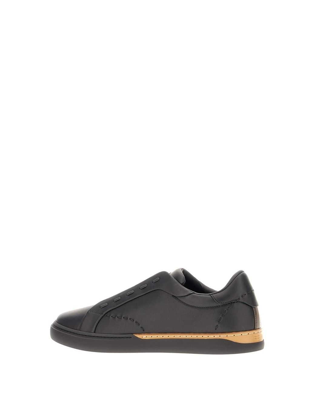 Fendi Gray Flat Shoes for men