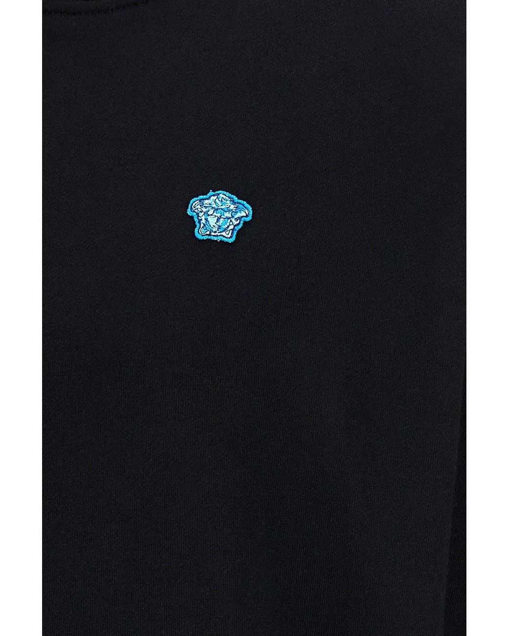 Versace Blue Cotton Sweatshirt for men