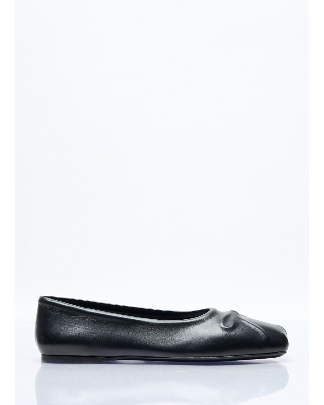 フラットシューズ MARNI BAMS004700.P3628 Ballerinas White nappa leather seamless Little Bow ballet flat | Marni
