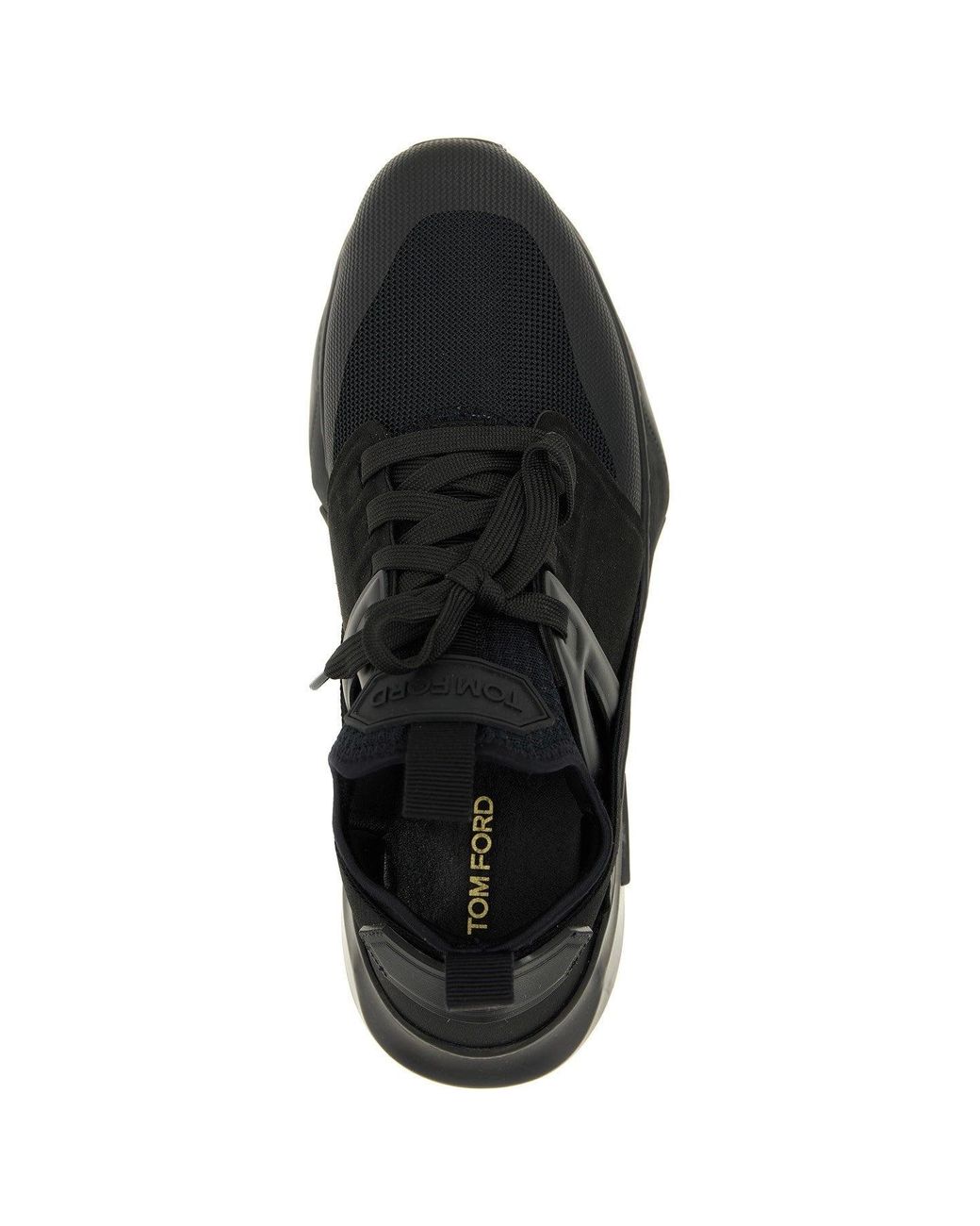 Tom Ford Black Logo Techno Sneakers for men