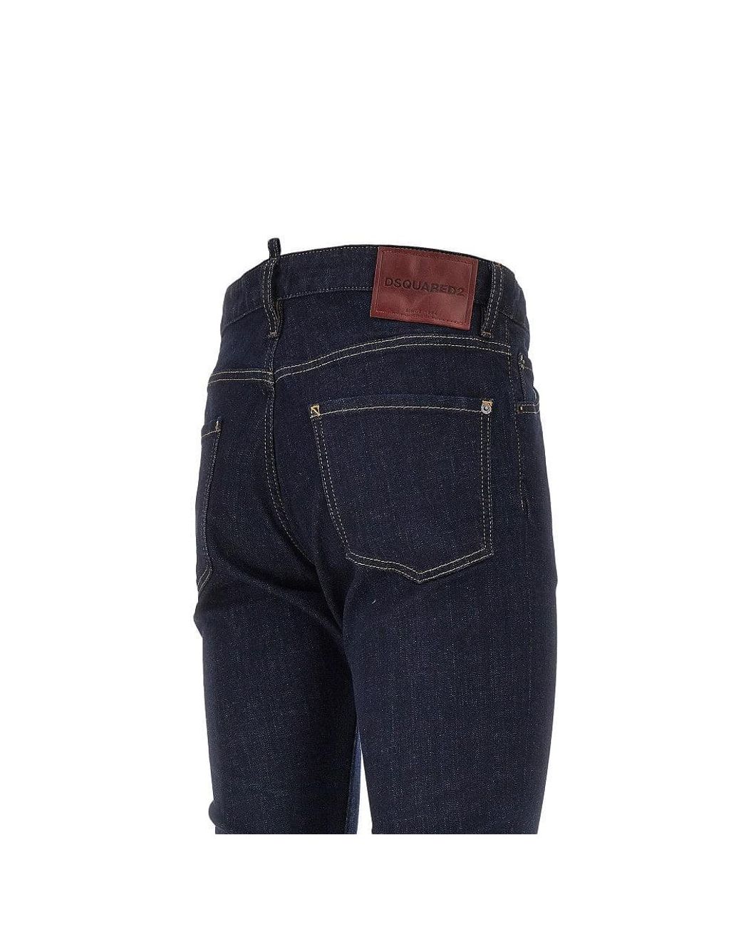 DSquared² Blue 'Teddy' Stretch Denim Pants for men