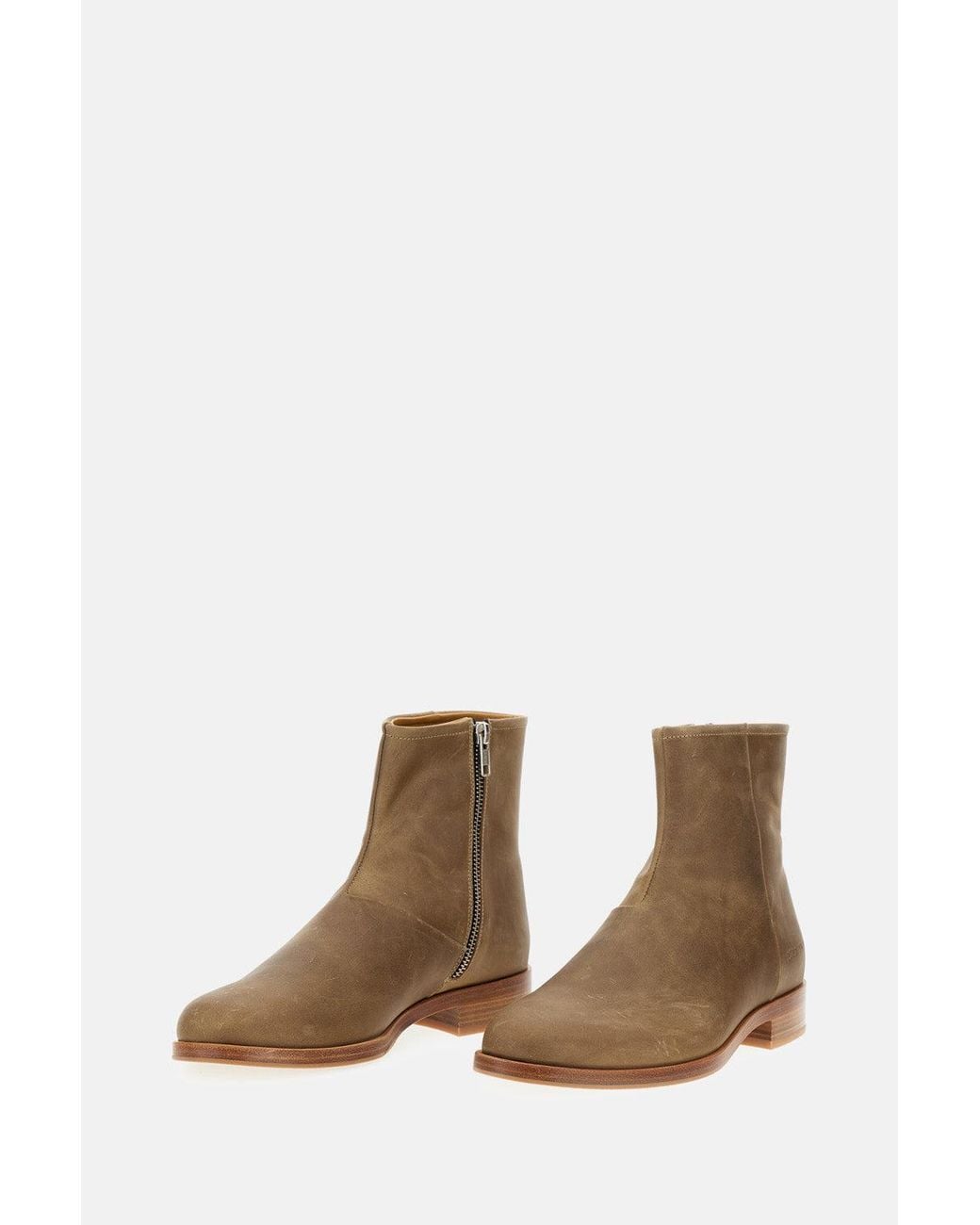 Common Projects Brown Zipper Boot for men