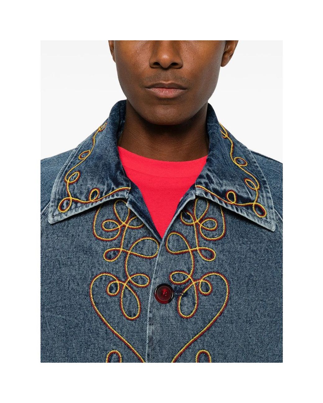 Bode Blue Jackets for men