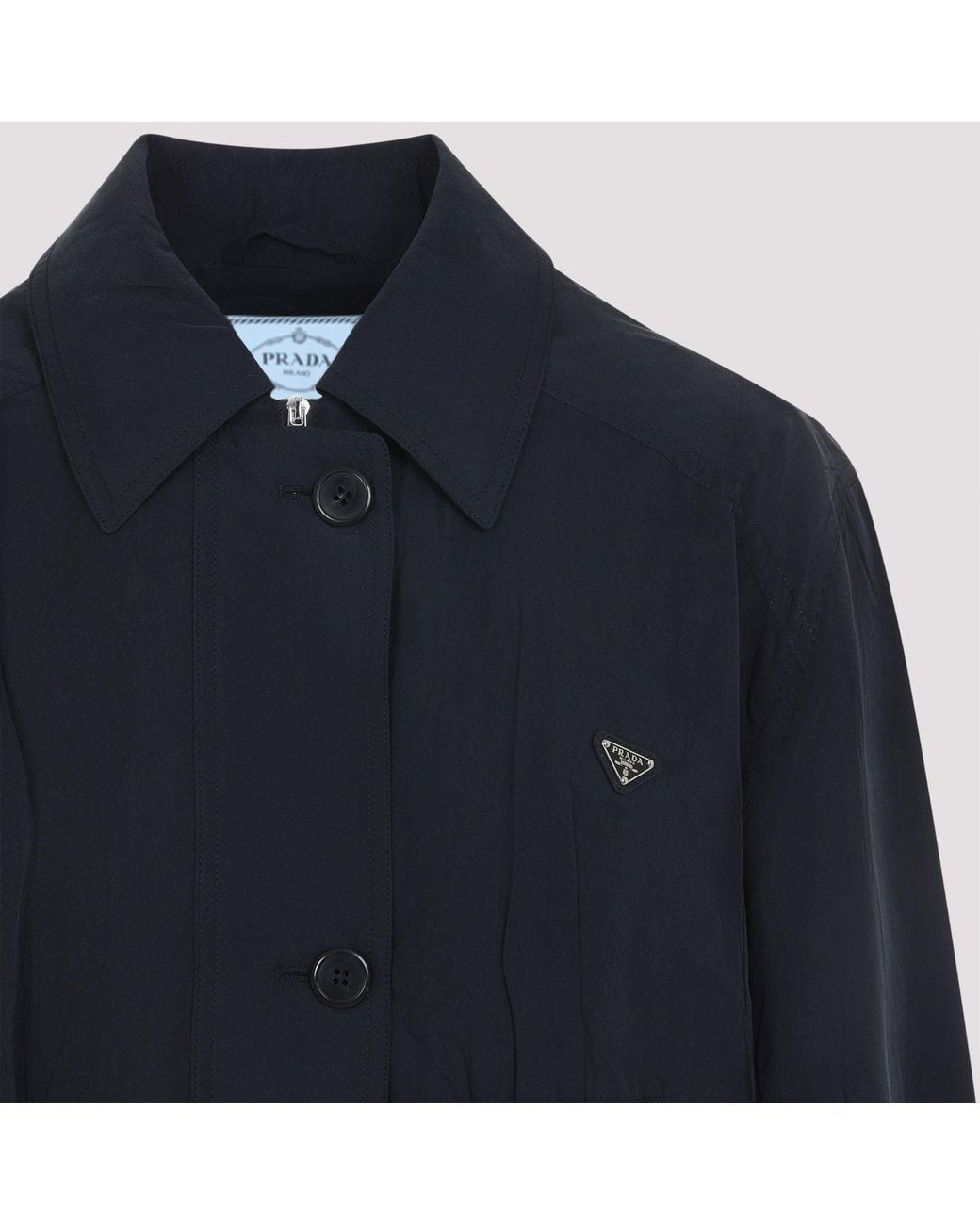 Prada Blue Silk Jacket