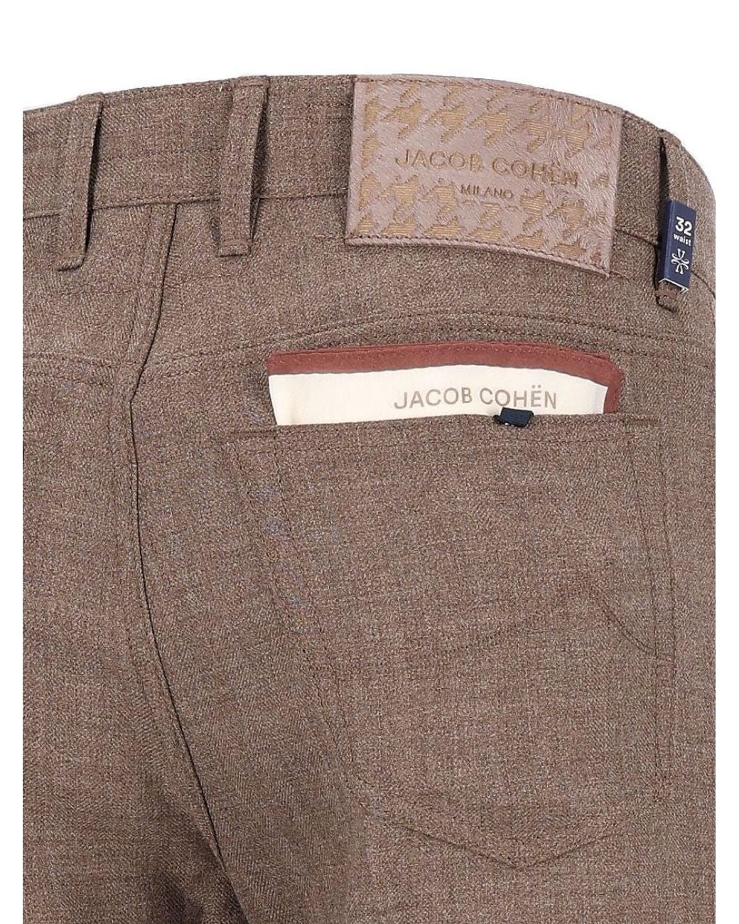 Jacob Cohen "Bard" Slim-Fit Virgin Wool Trousers in Gray for Men | Lyst