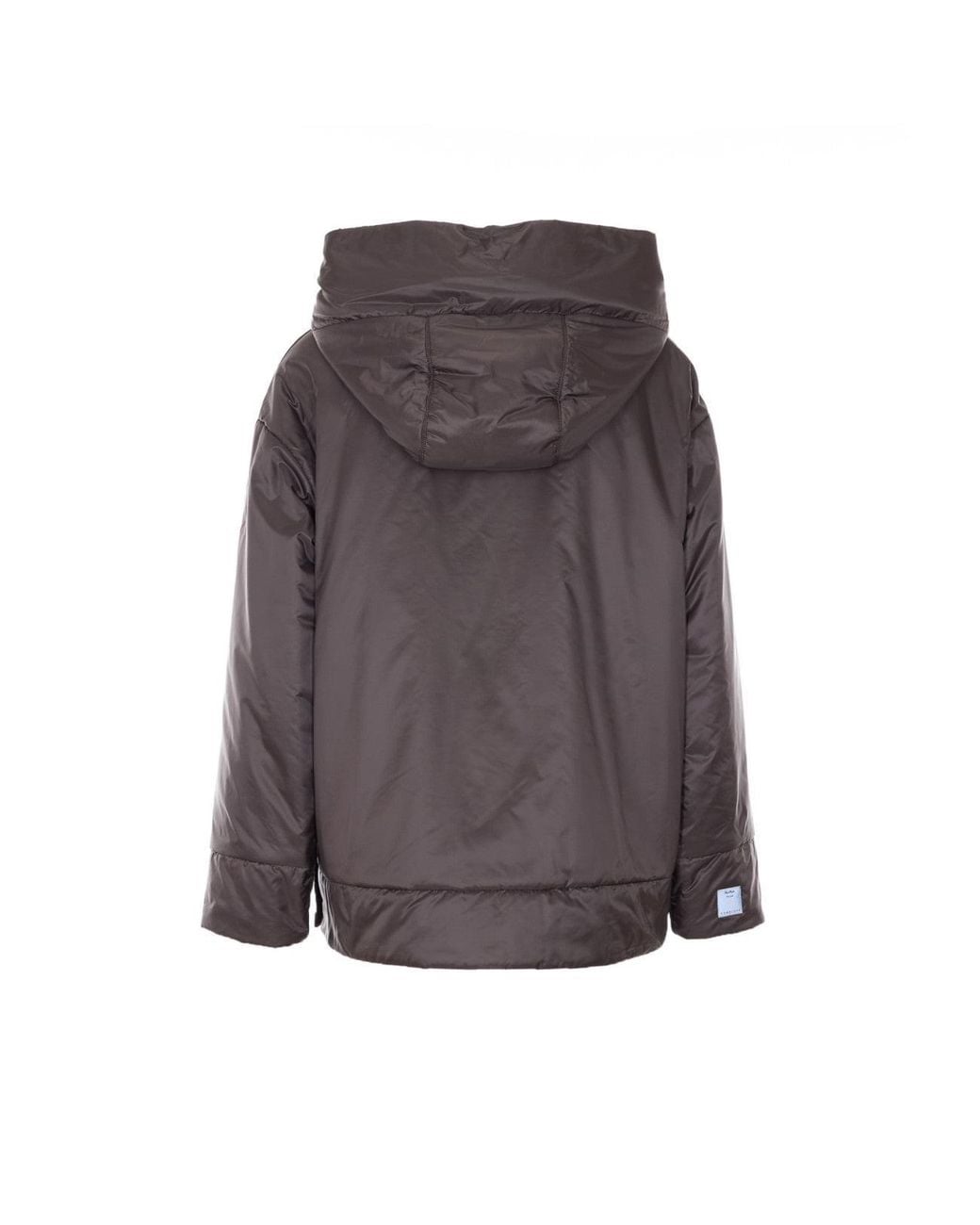 Max Mara Gray Daria Padded Drip-Proof Canvas Jacket