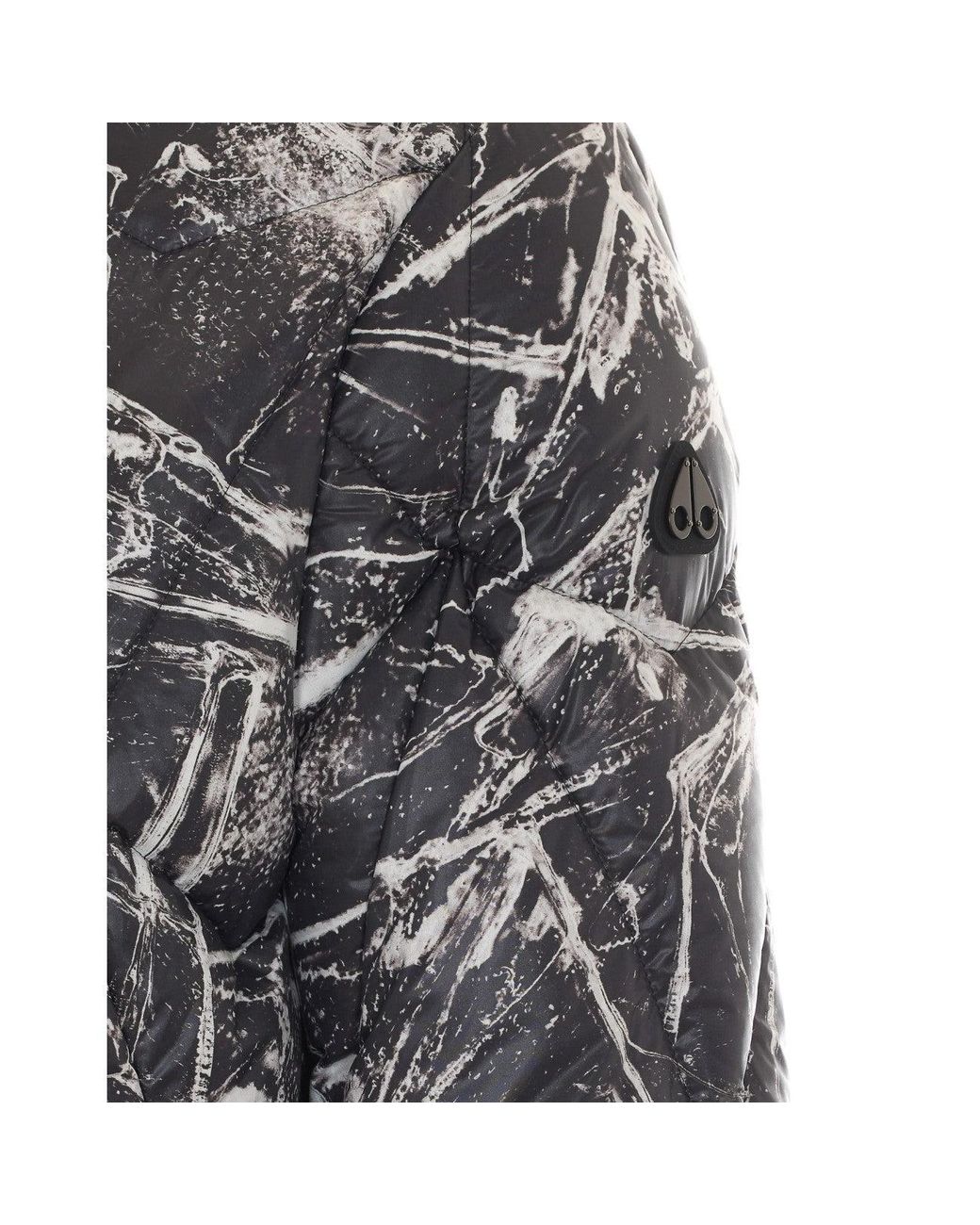 Moose Knuckles Gray Iceberg Quilt Down Jacket for men