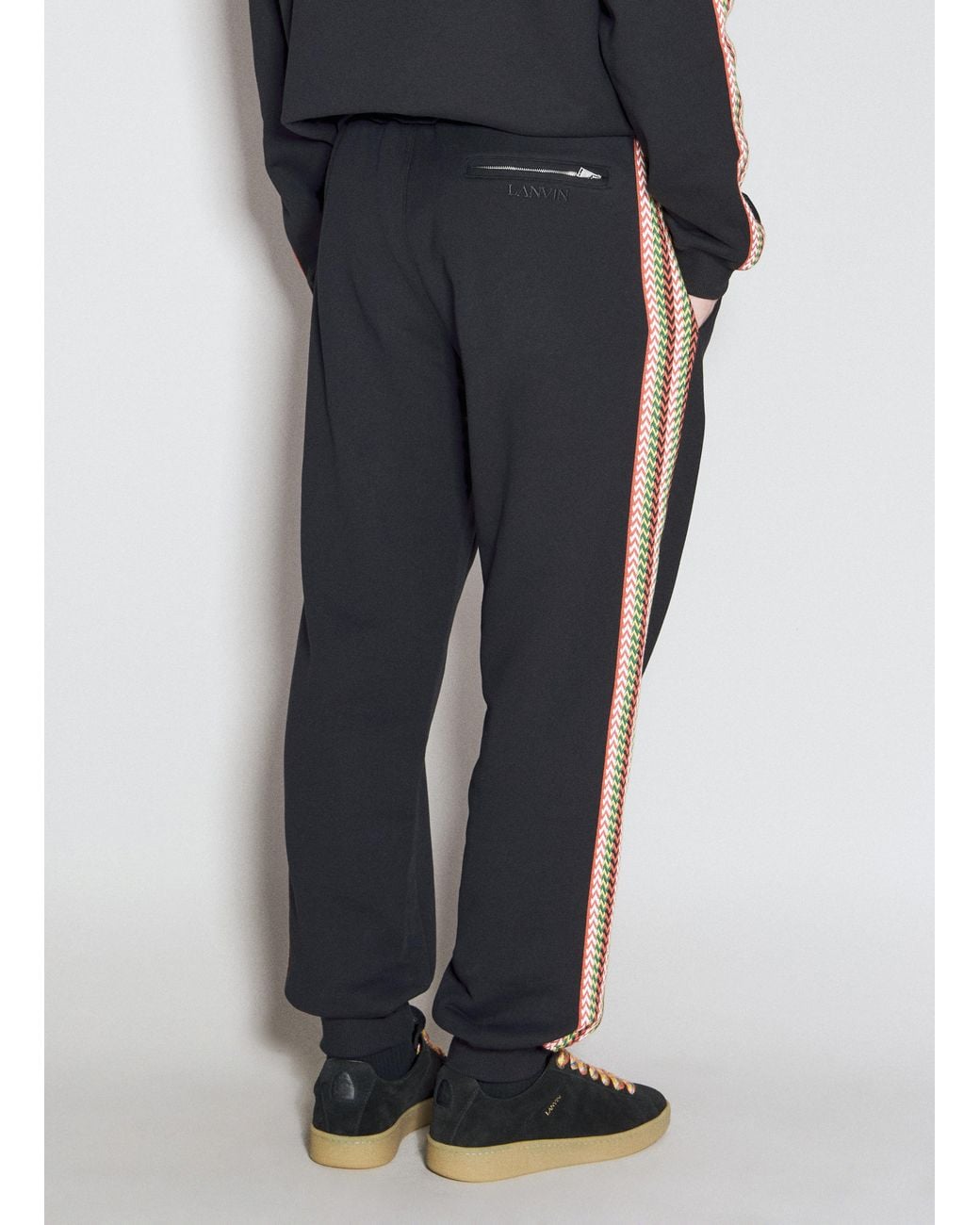 Lanvin Blue Side Curb Track Pants for men