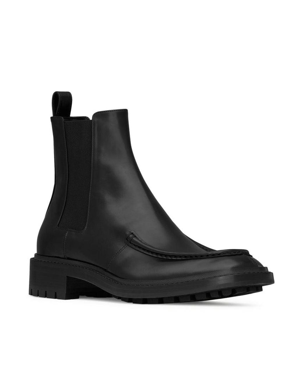 Saint Laurent Black Joe Smooth Leather Chelsea Boots for men