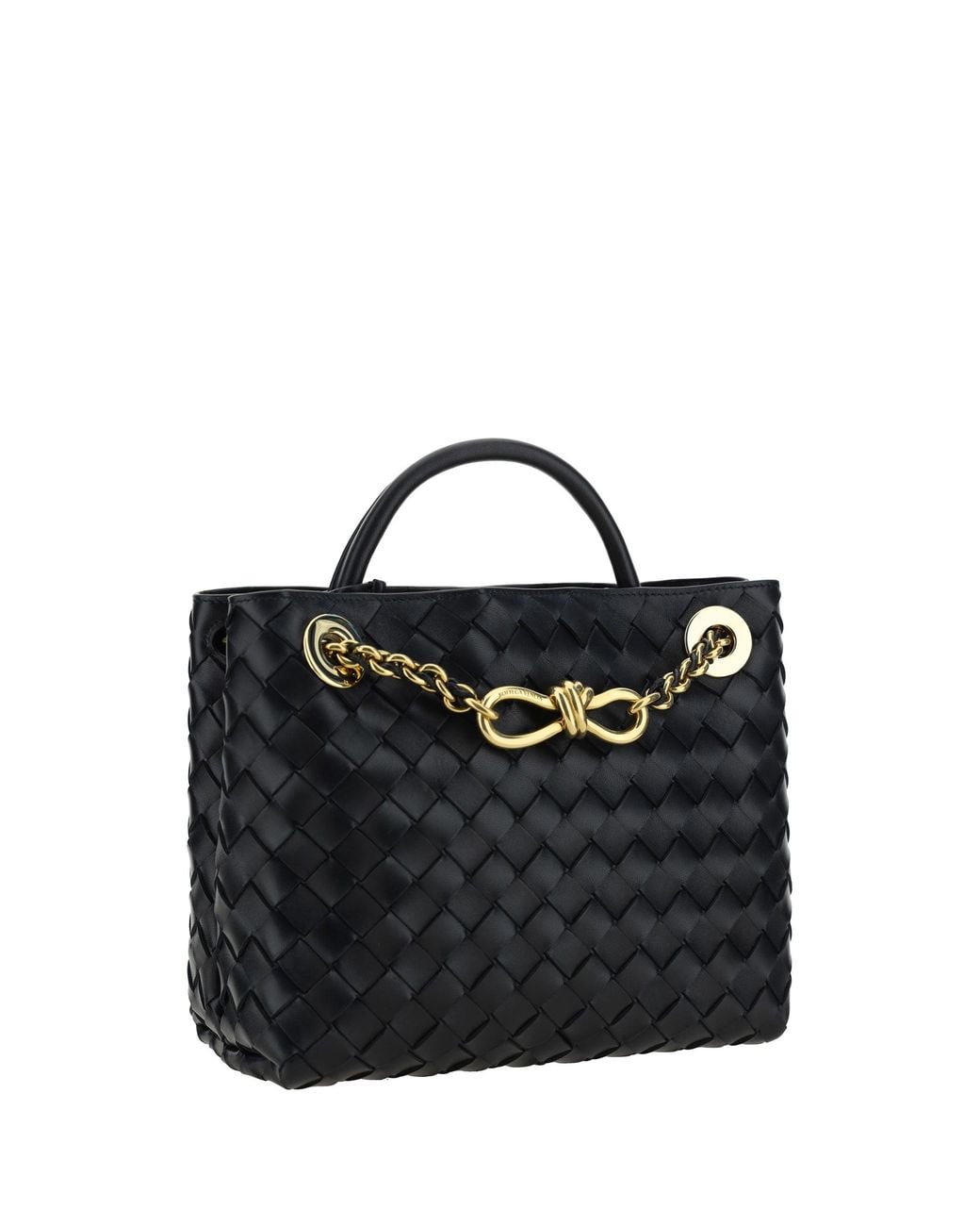 Bottega Veneta Black Andiamo Handbag