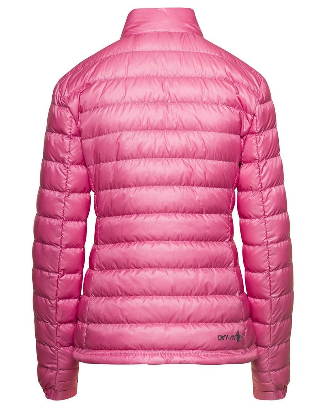 Moncler Pink 'Walibi' Down Jacket With Logo Patch