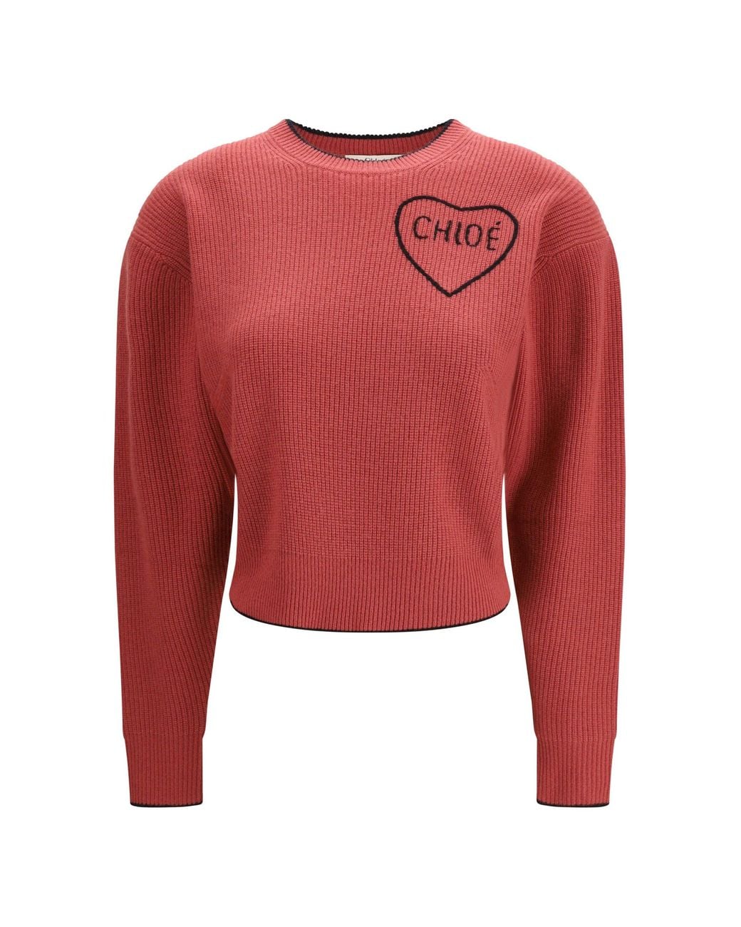 Chloé Red Chloã Cropped Pullover