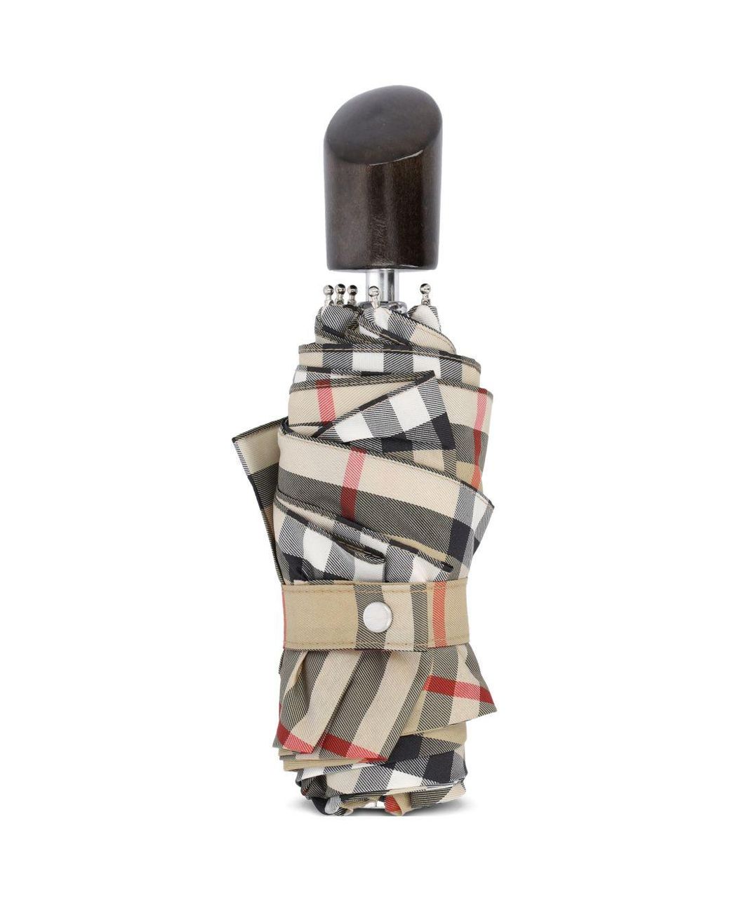 Burberry Metallic Check Umbrella