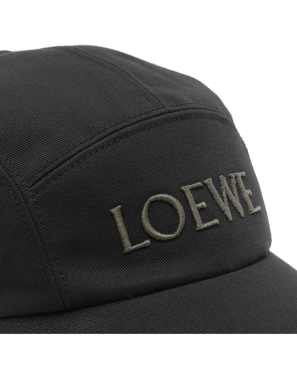 Loewe Black Camp Baseball Cap for men