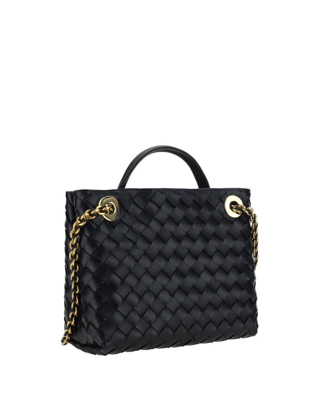 Bottega Veneta Black Andiamo Handbag