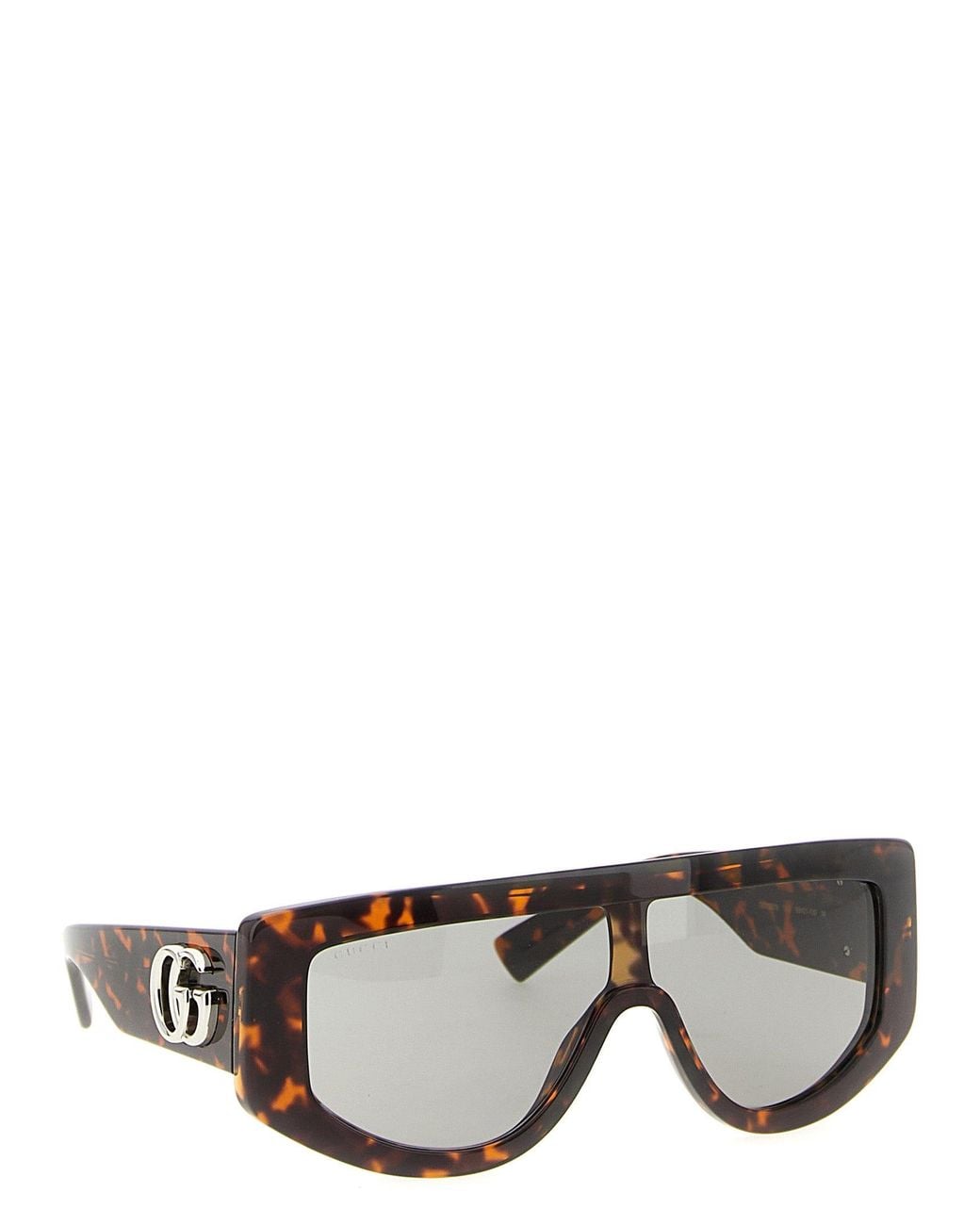 Gucci Gray Rectangular Sunglasses