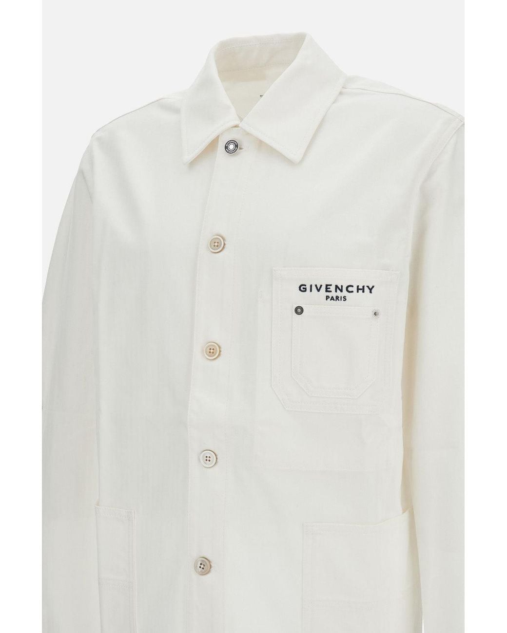 Givenchy White Jacket With Patch Pockets for men