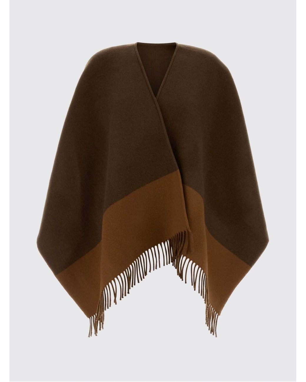 Gucci Brown Wool And Cashmere Cape
