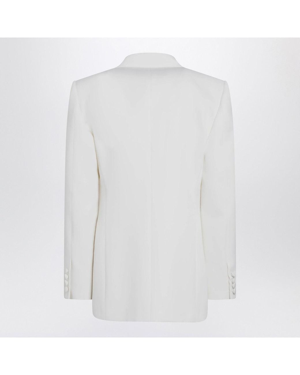 Valentino White Milk Colored Double Breasted Jacket for men