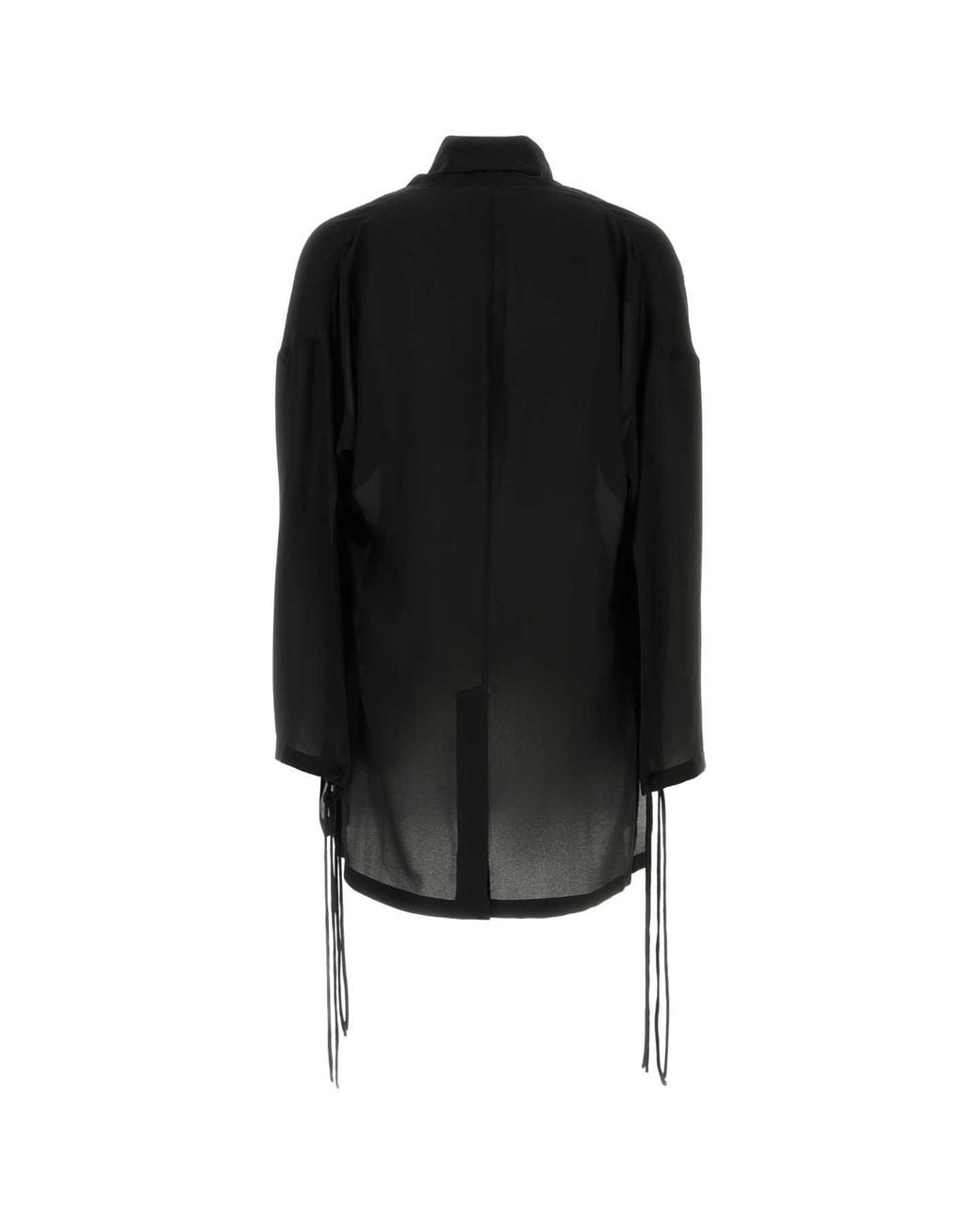 Yohji Yamamoto Black Silk Kimono for men