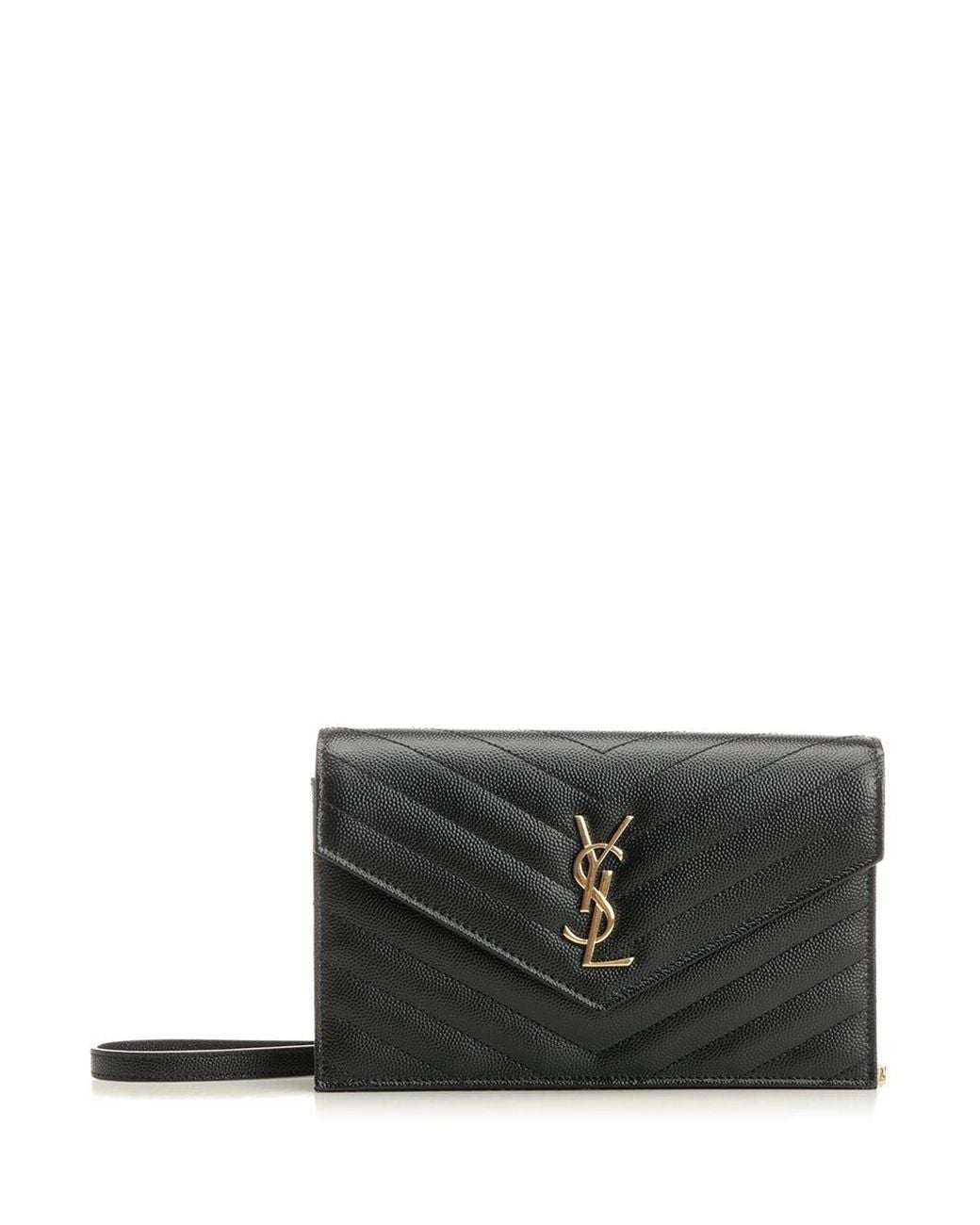 Saint Laurent Black Chain Wallet