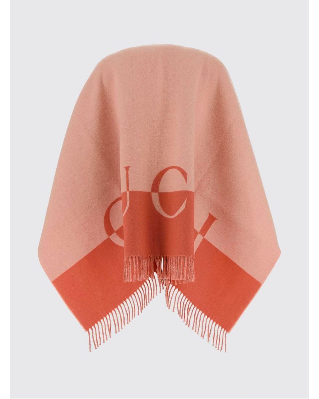 Gucci Orange Wool And Cashmere Cape