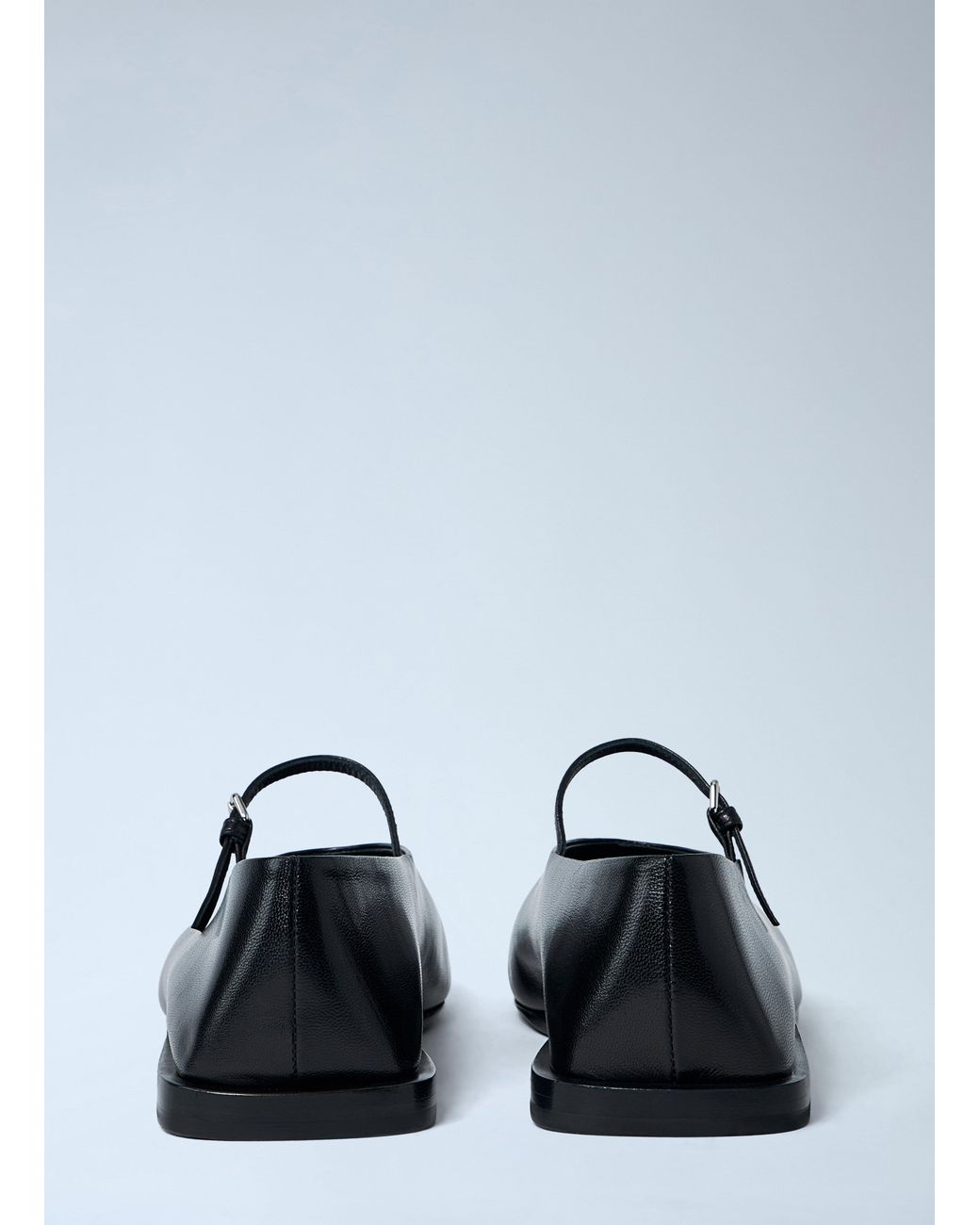 Jil Sander White Leather Flat Shoes