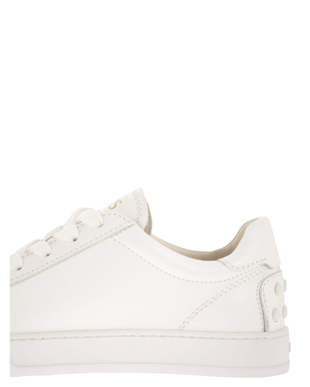Tod's White Leather Trainers