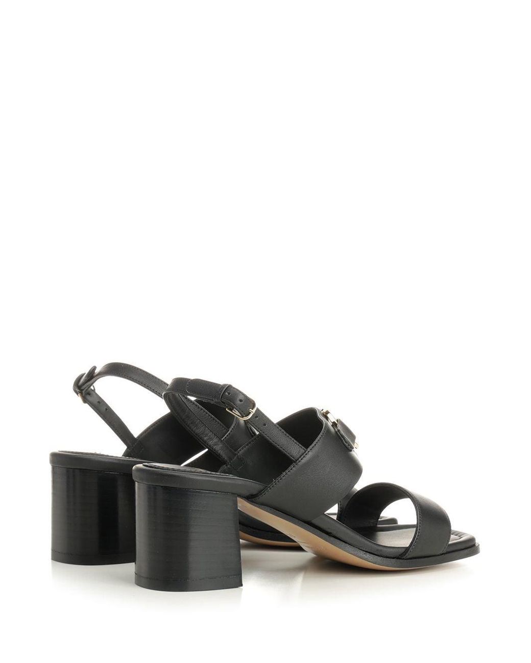 Ferragamo White Gancini Ornament Sandal