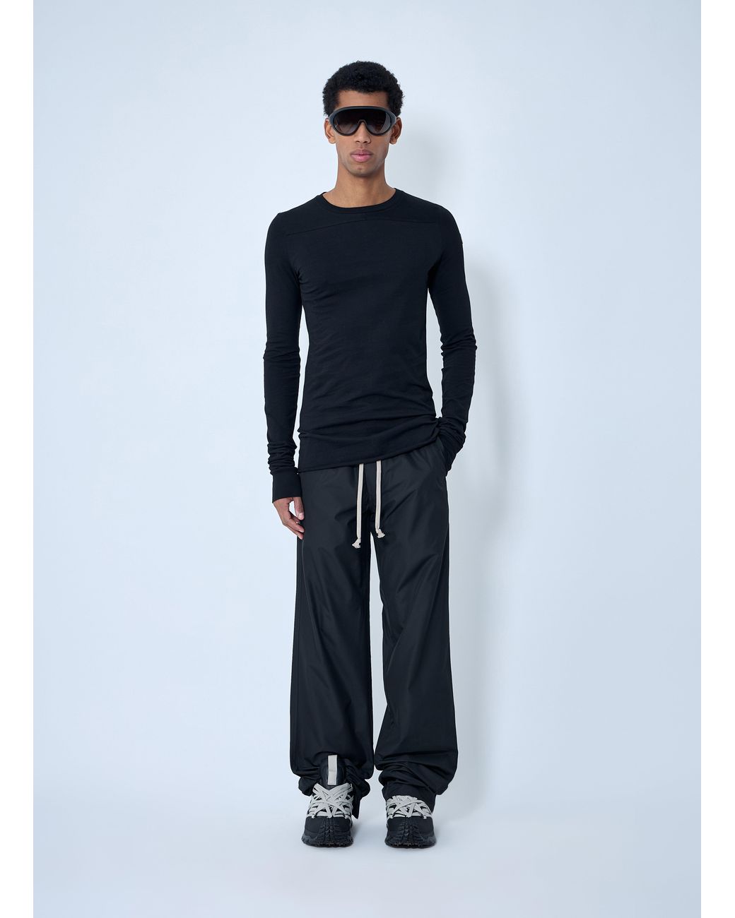 Moncler Blue Rick Owens Elasticated Drawstring Pants