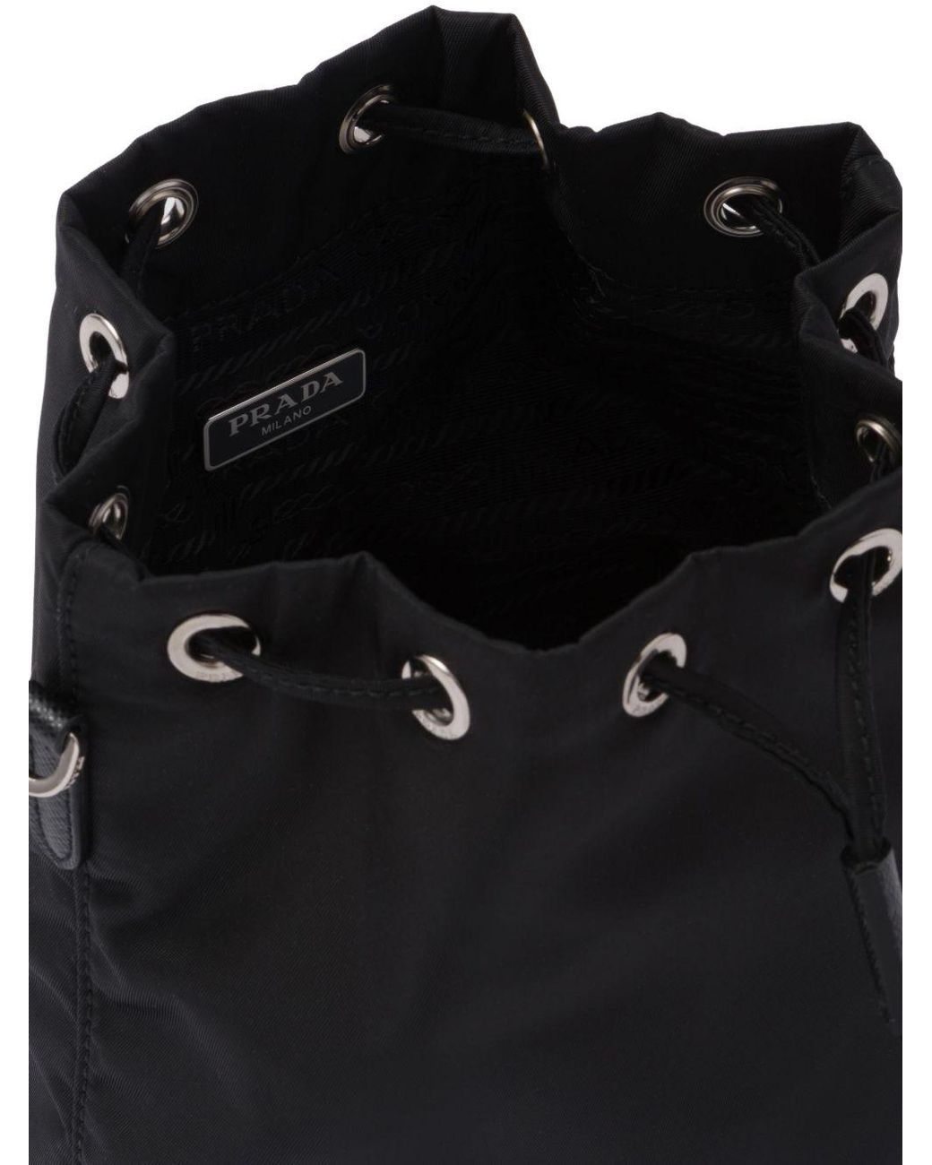 Prada Black Re-Nylon Drawstring Pouch