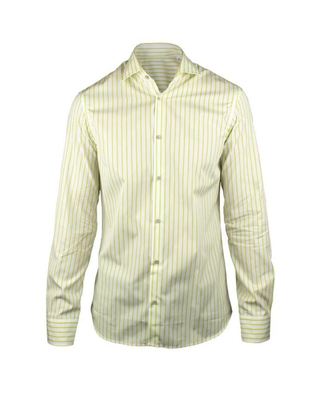 Moorer Green Sorrento Striped Cotton Shirt for men