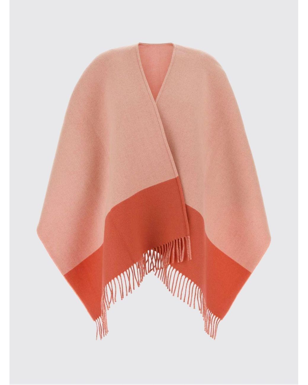 Gucci Orange Wool And Cashmere Cape