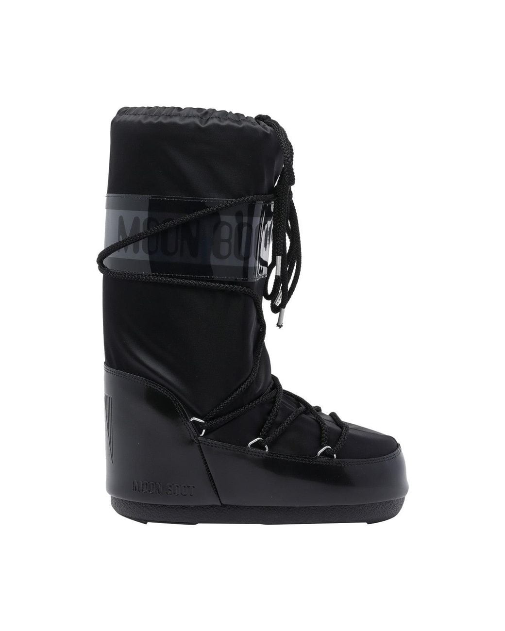 Moon Boot Black Icon Glance Booties