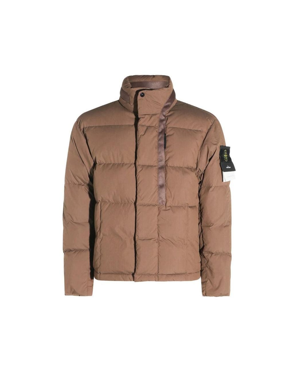 Stone Island Brown Winter Jackets for men