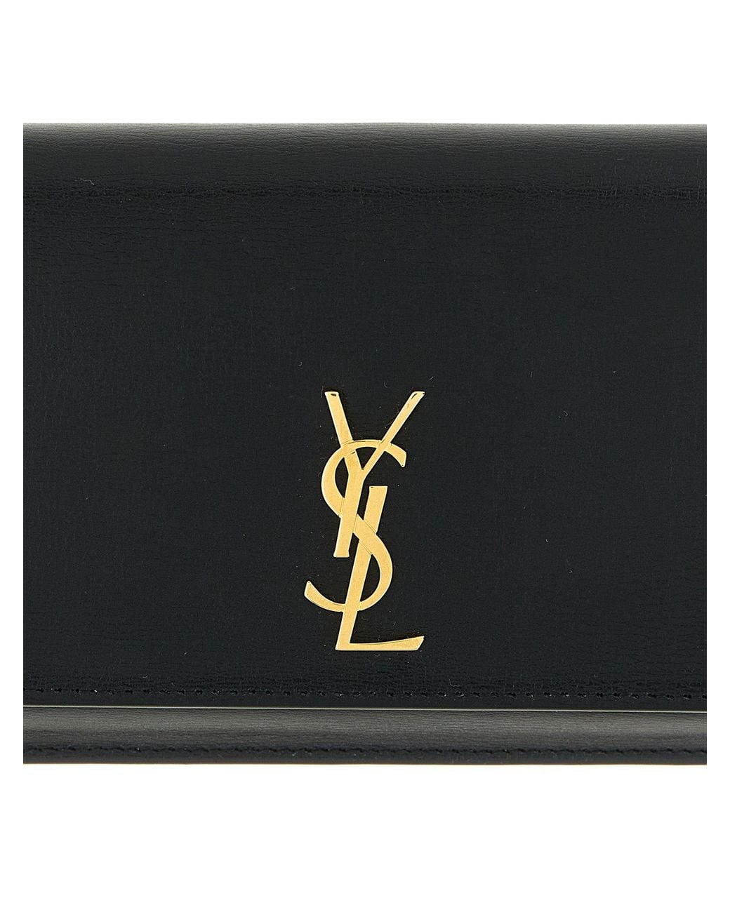 Saint Laurent Black 'Cassandre' Smartphone Holder