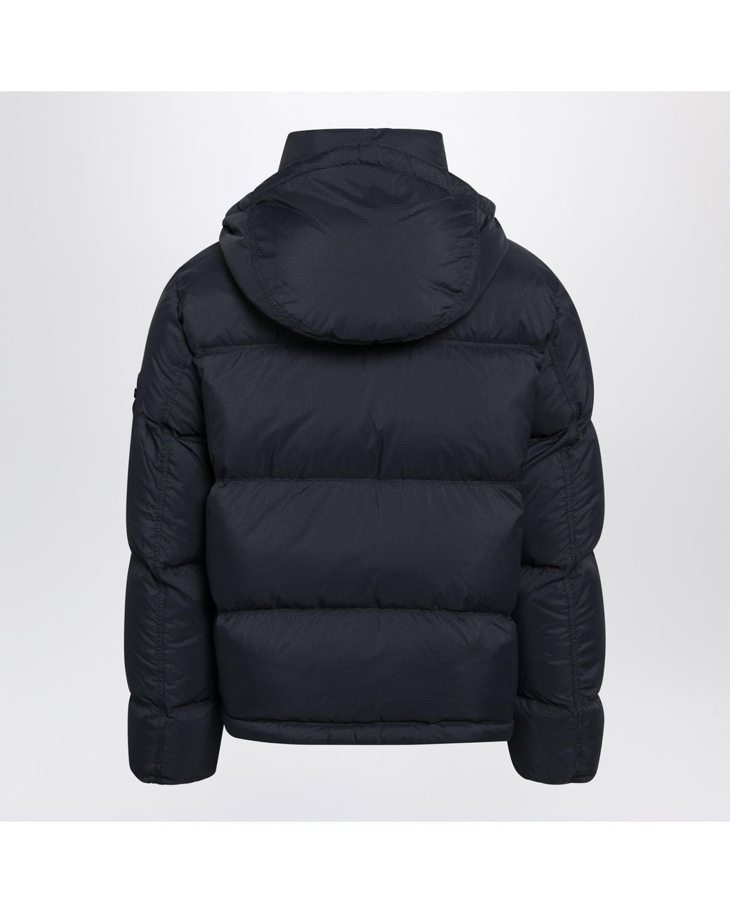 Stone Island Blue Zip-Up Down Jacket for men