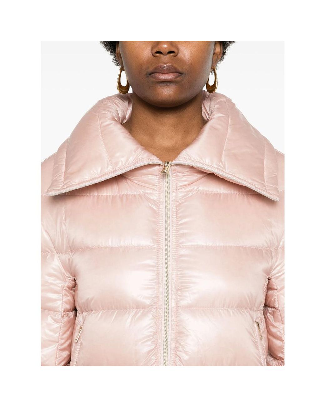 Herno Pink Quilted Down Coat Light