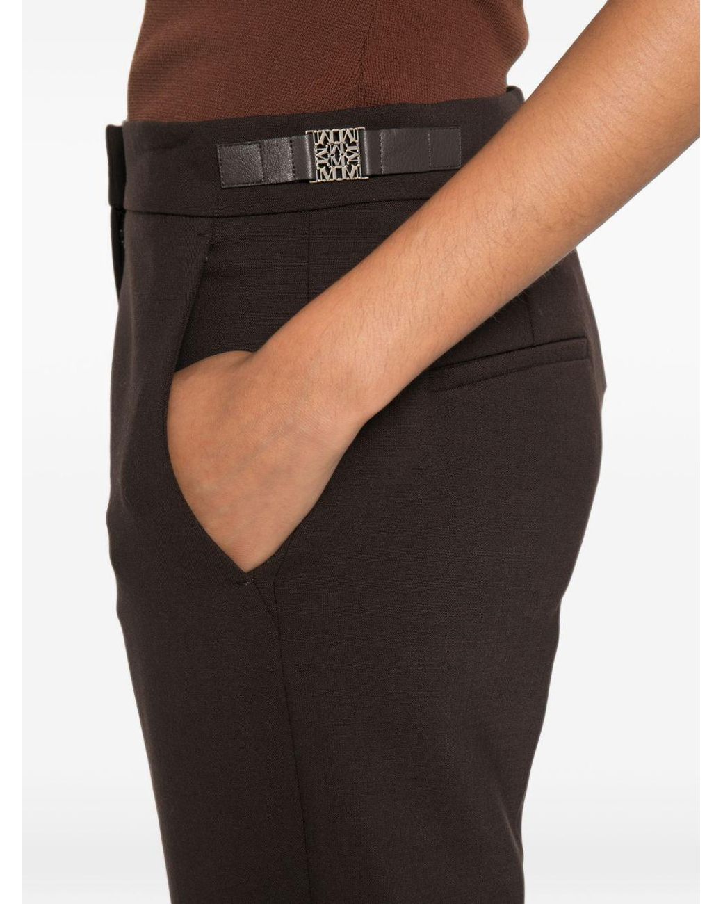 Max Mara Black Wool Trousers