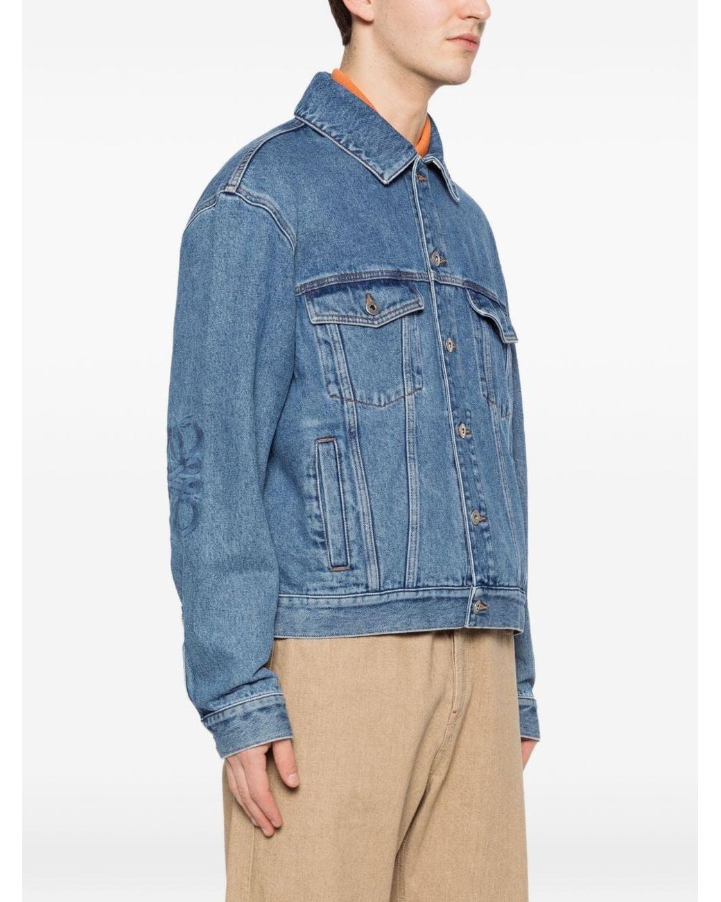 Loewe Blue Anagram Denim Jacket for men