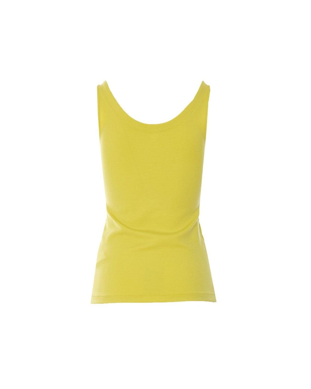 Auralee Yellow Wool Stretch Top