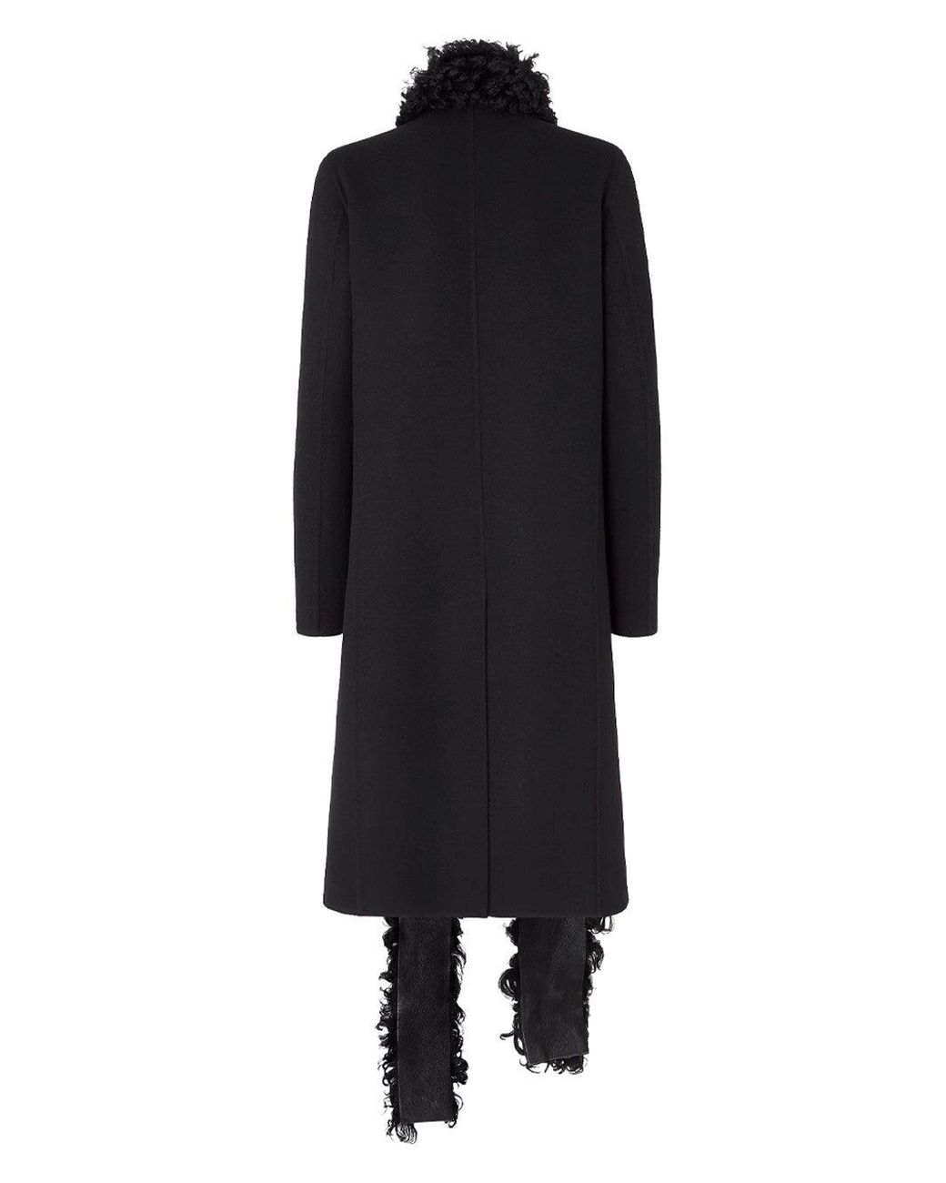 Fendi Black Coat Double Breasted